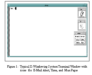 Figure 1:  Typcial X-Windows Screen